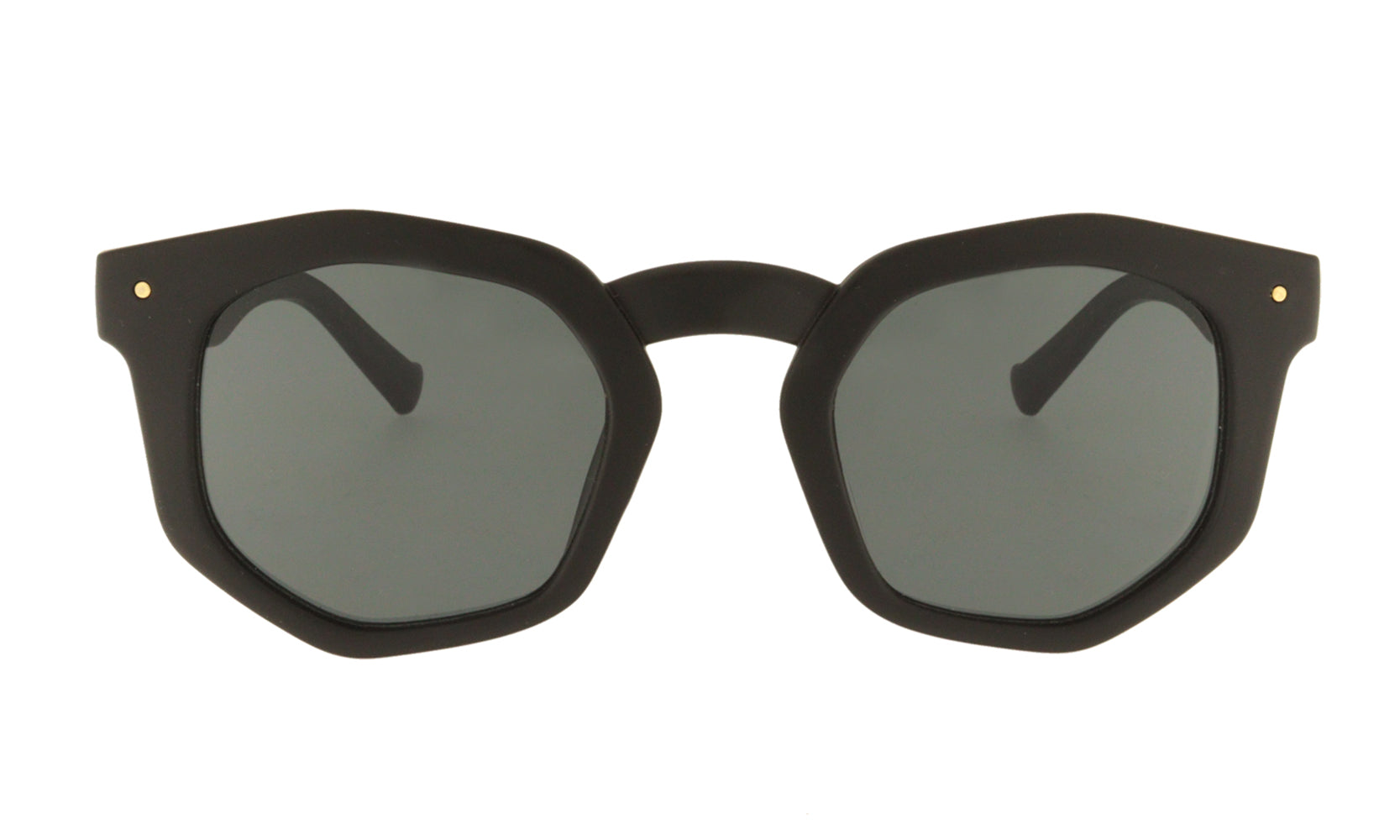 Audrey black Hexagonal sunglasses Charly Therapy