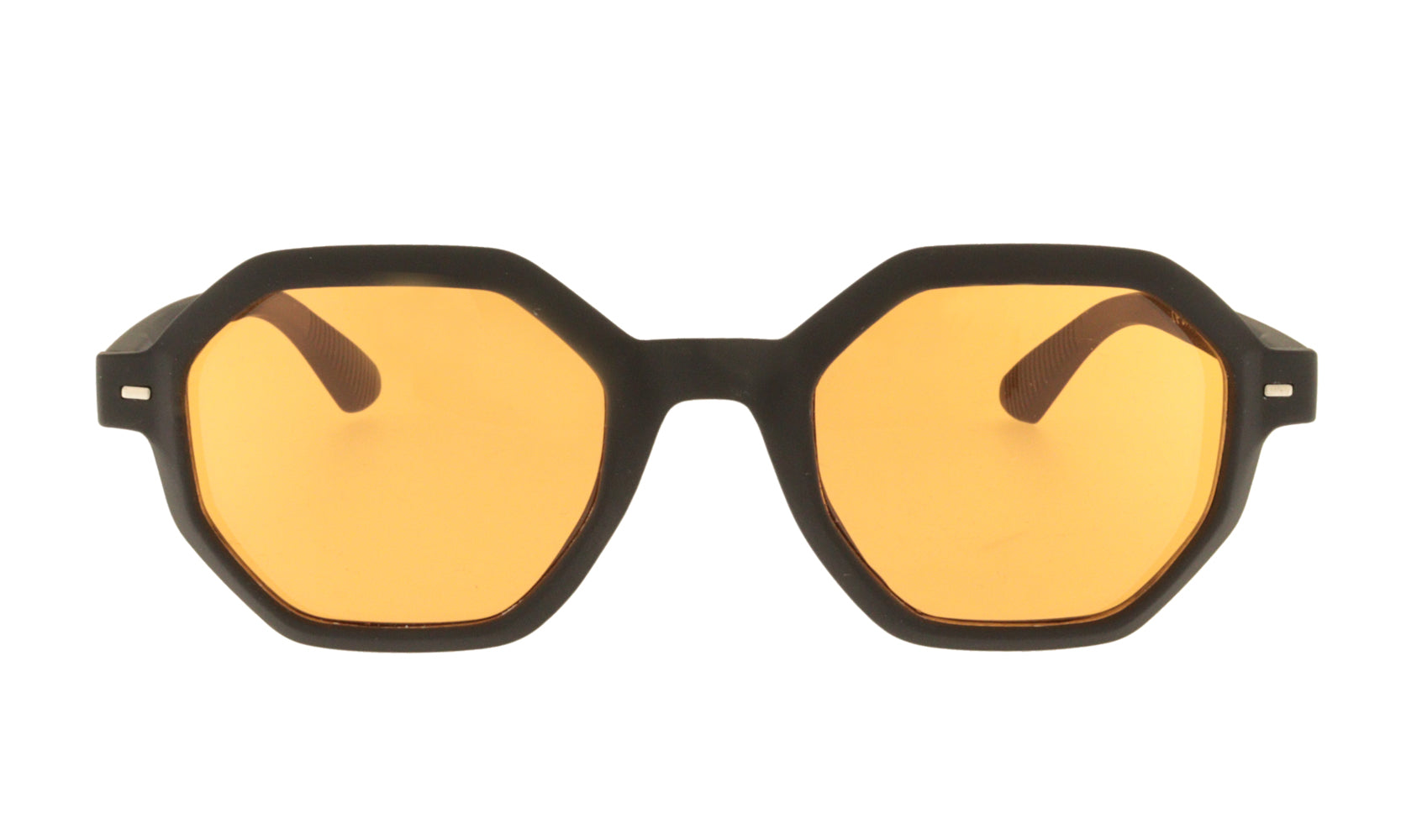 Josephine orange - Unisex Octagonal Sunglasses - Charly Therapy