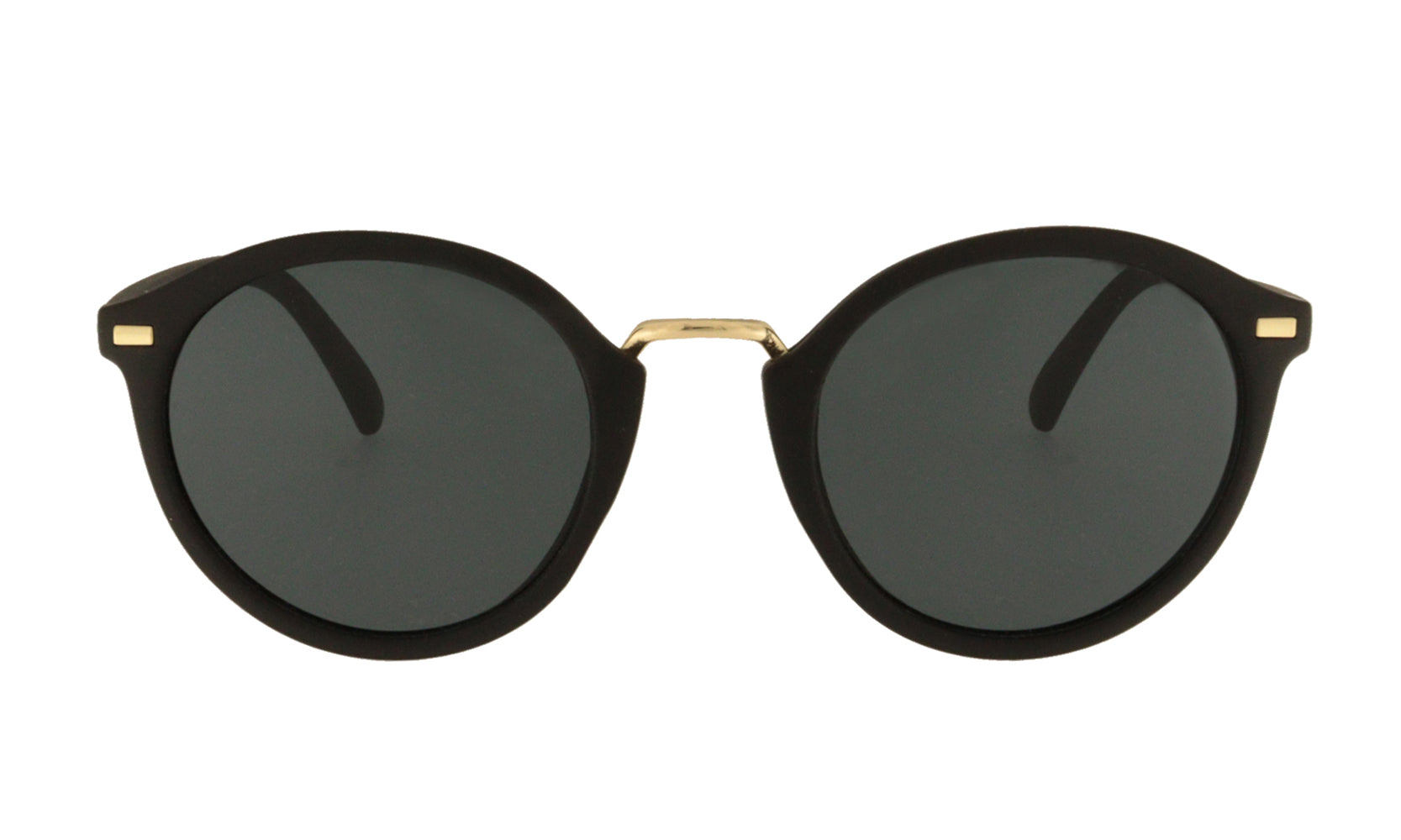 Gafas de sol circulares unisex Negro Charly Therapy