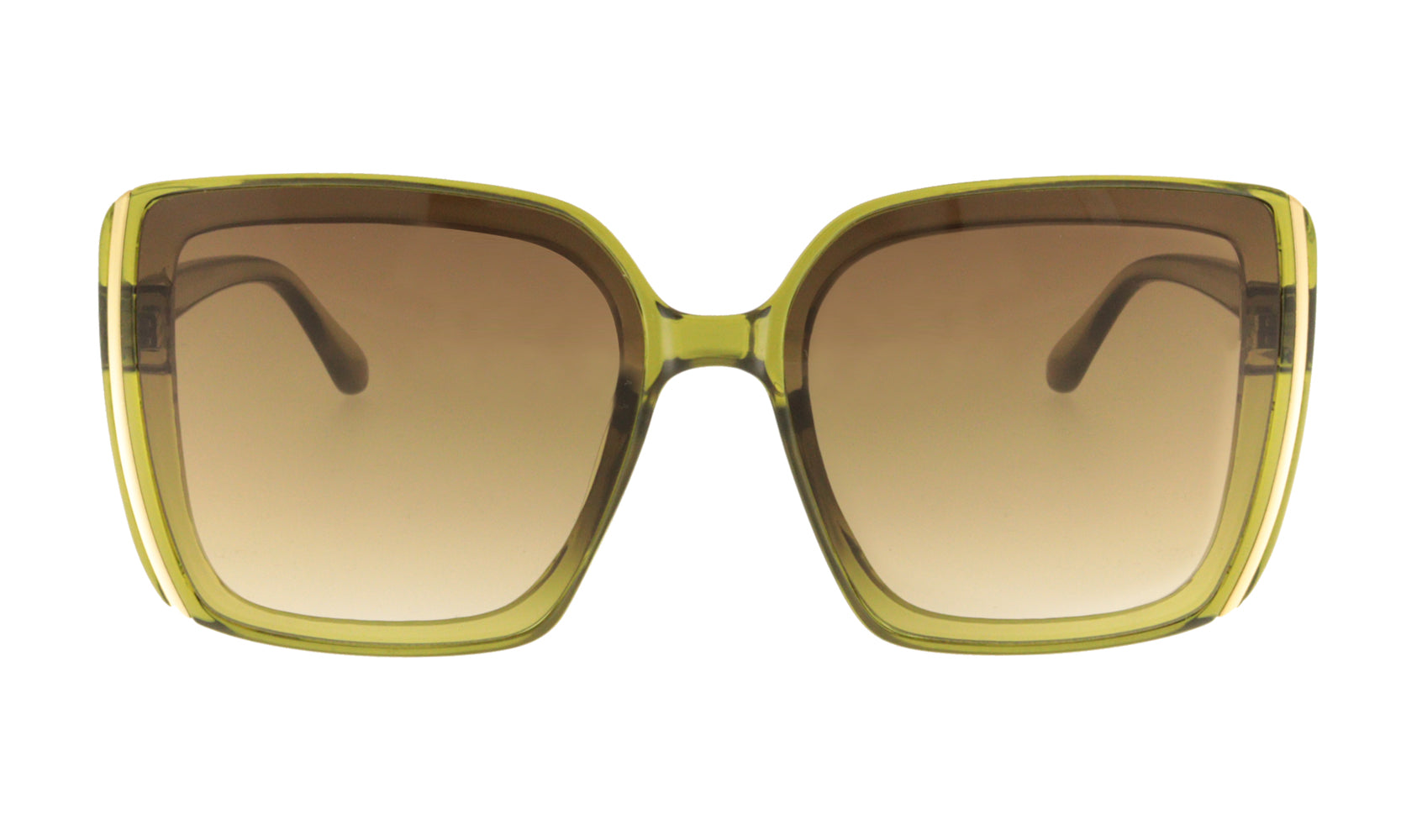Gafas de sol negras redondas extragrandes de Versace