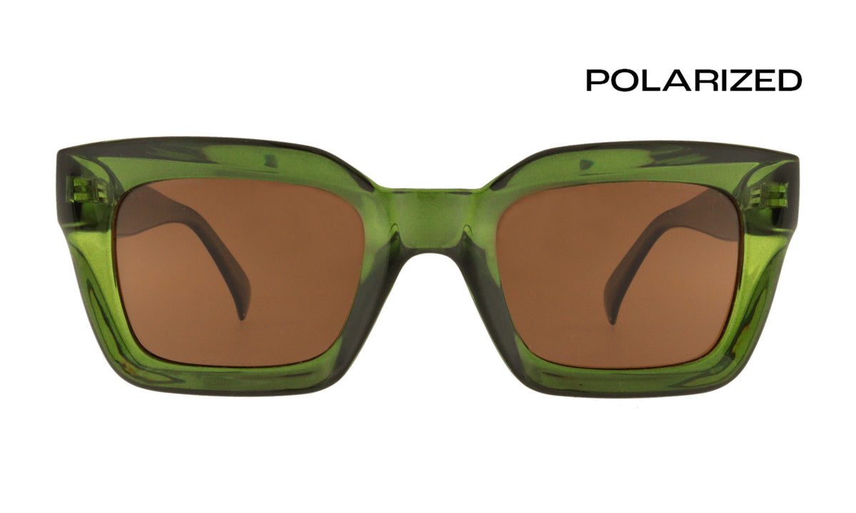 Gafas de sol polarizadas para hombre con lentes rectangulares sin reflejos